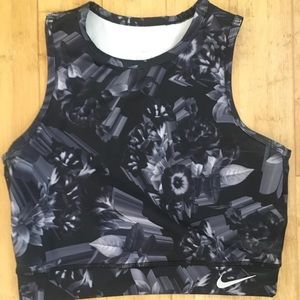 Flower Print Nike Crop Top